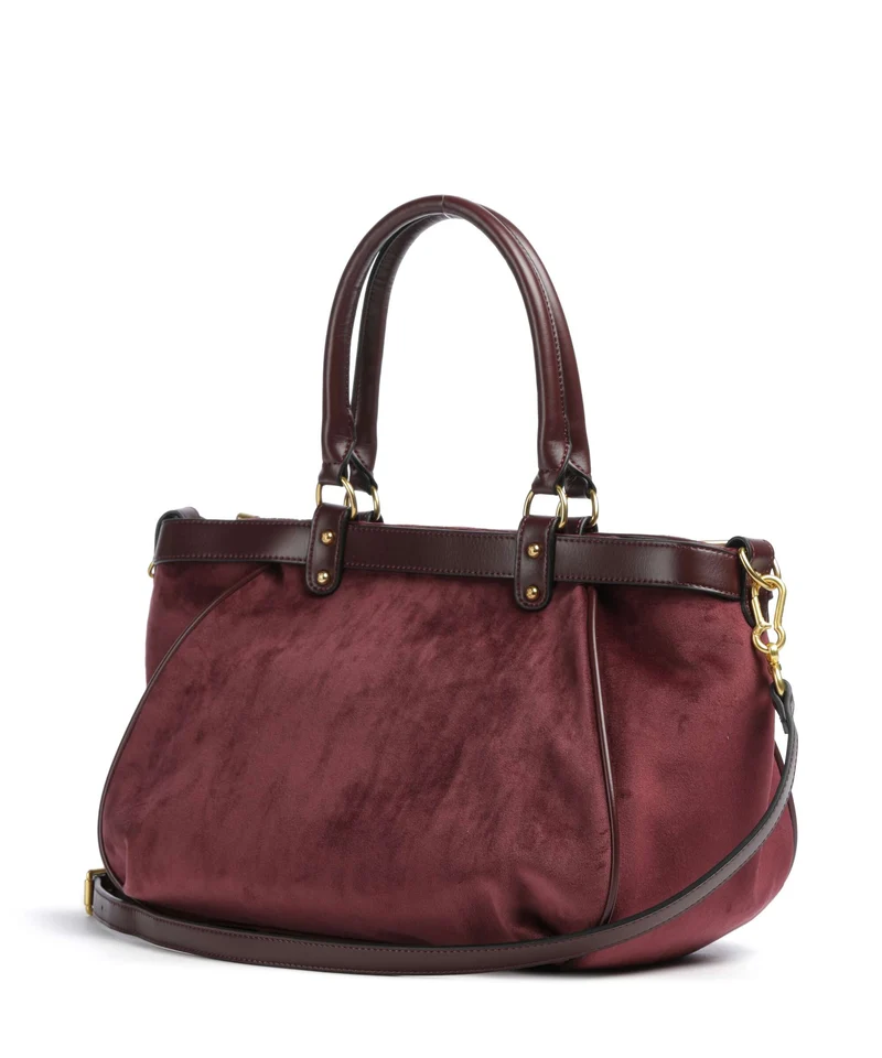 Juicy Couture Twig Narrative Velvet L Bolsa shopping winetasting