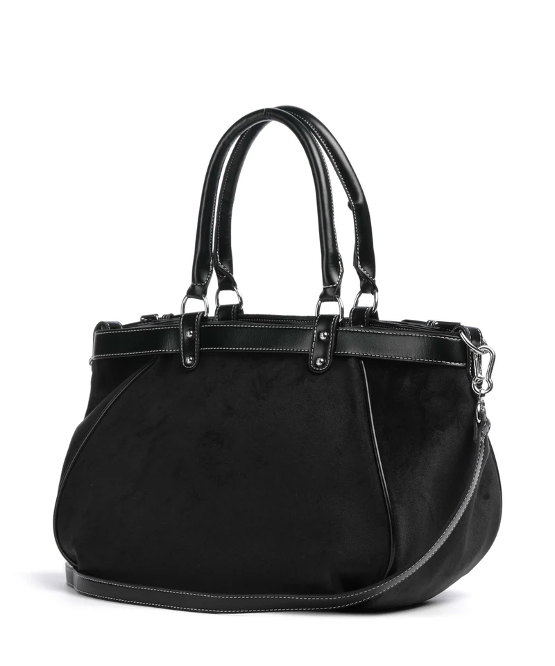 Juicy Couture Twig Narrative Velvet L Bolsa shopping black