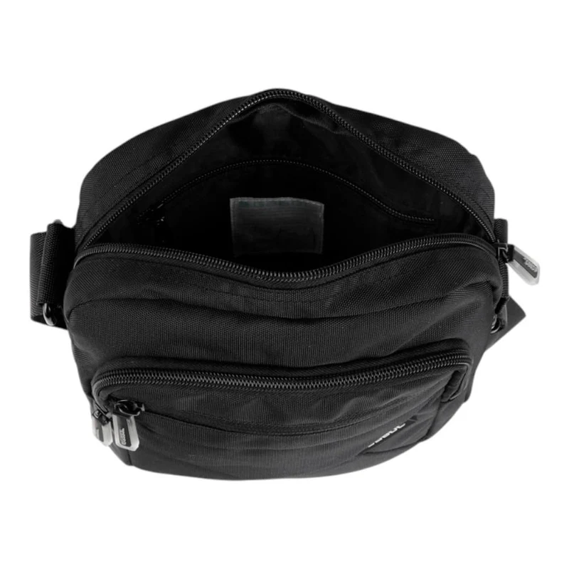 Bandolera Hombre Gabol Stream Negra Mediana Repelente al Agua