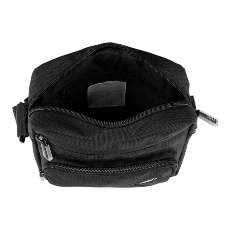 Bandolera Hombre Gabol Stream Negra Compacta Repelente al Agua