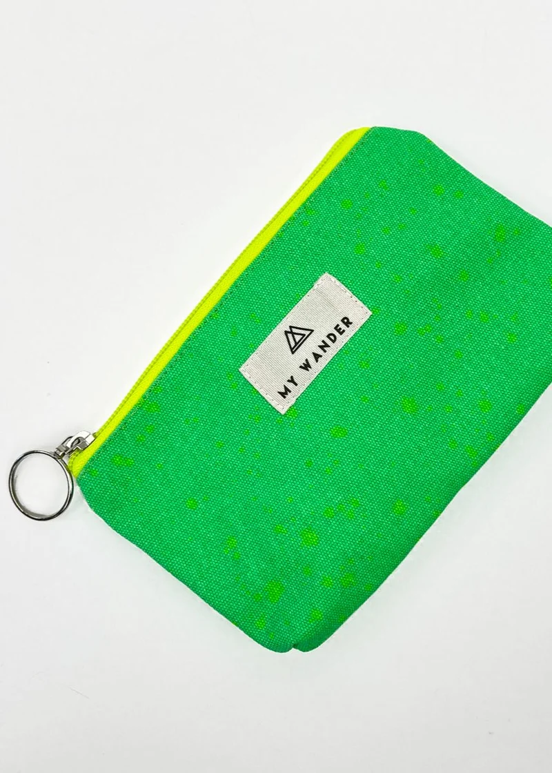 Estuche/monedero Drops Verde