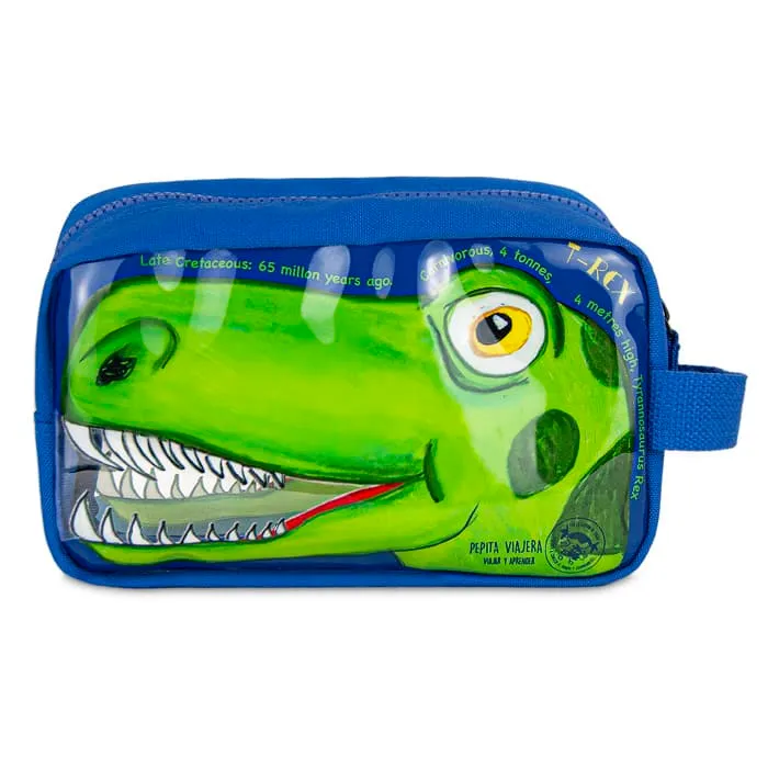 Neceser transparente infantil Dinosaurios