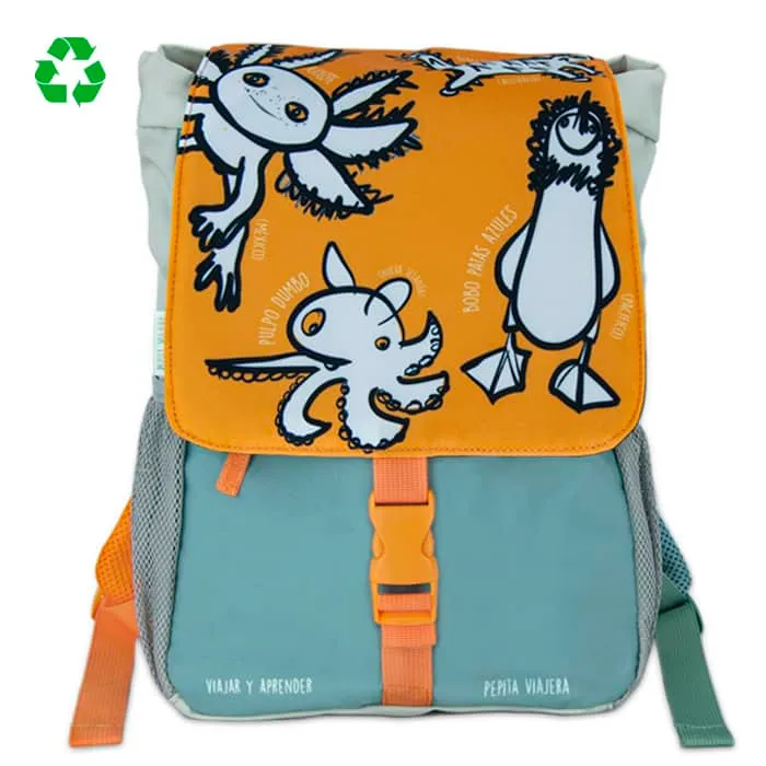 Mochila-Pizarra escolar Animales Raros