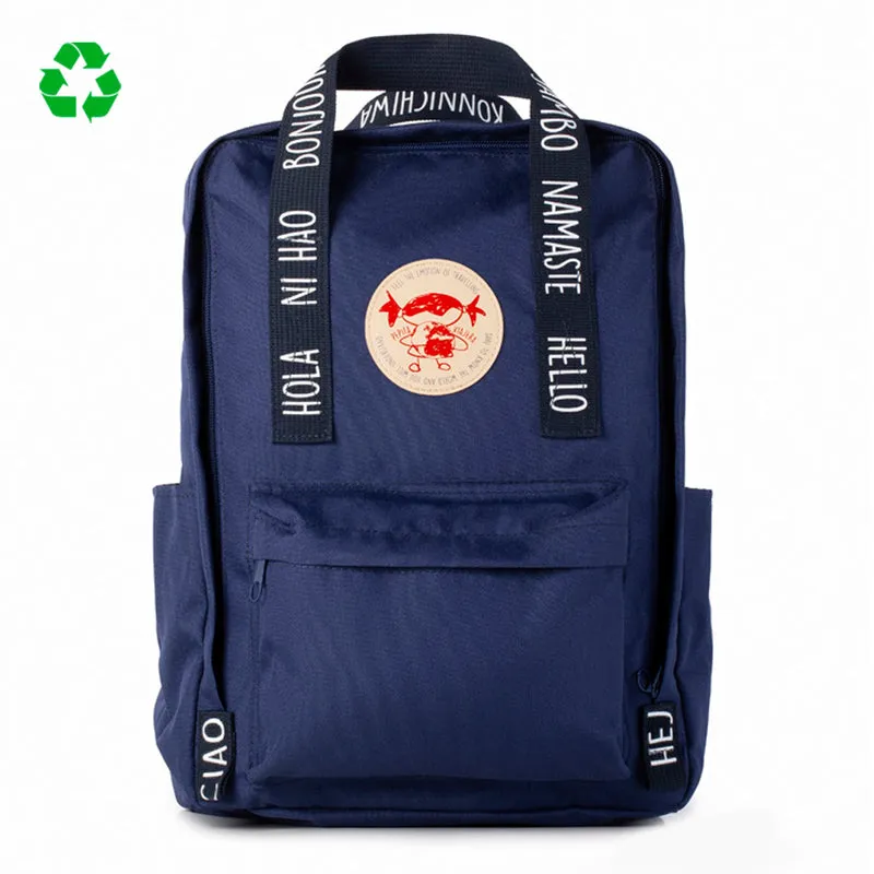 Mochila saludos del mundo azul - Inglés