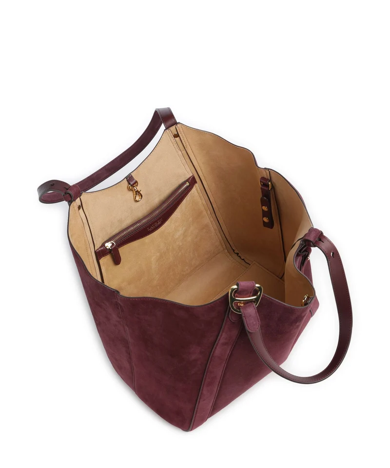 Lauren Ralph Lauren Tasha Large Bolsa shopping dark garnet