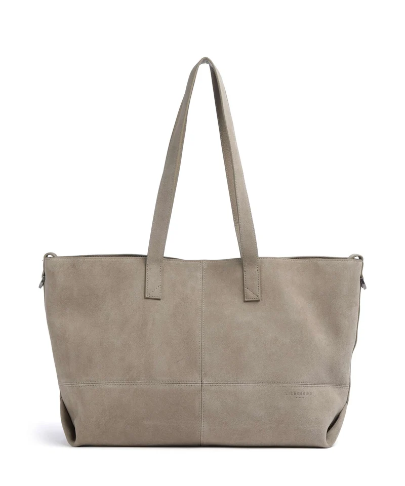 Liebeskind Ariel Hydro Suede Bolsa shopping neutral grey