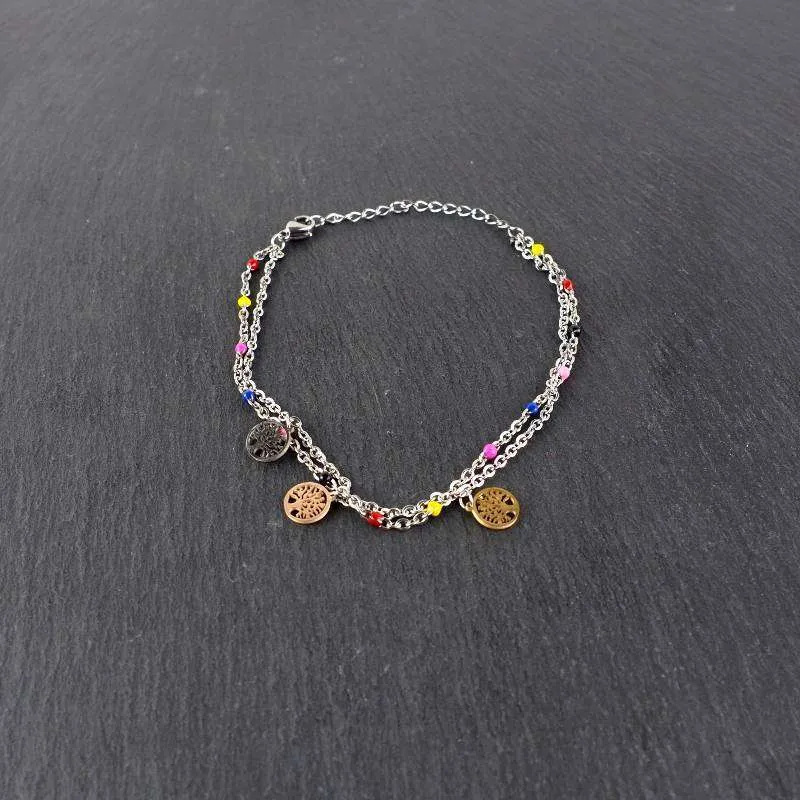 Pulsera doble colores