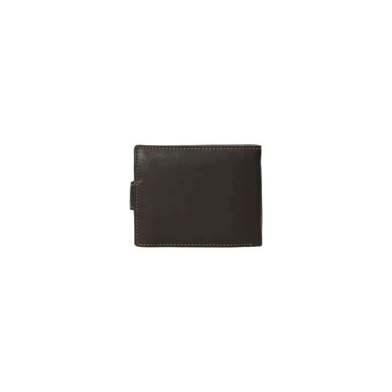 Cartera Americana Grande de Piel J.L Piel Classic RFID Marrón