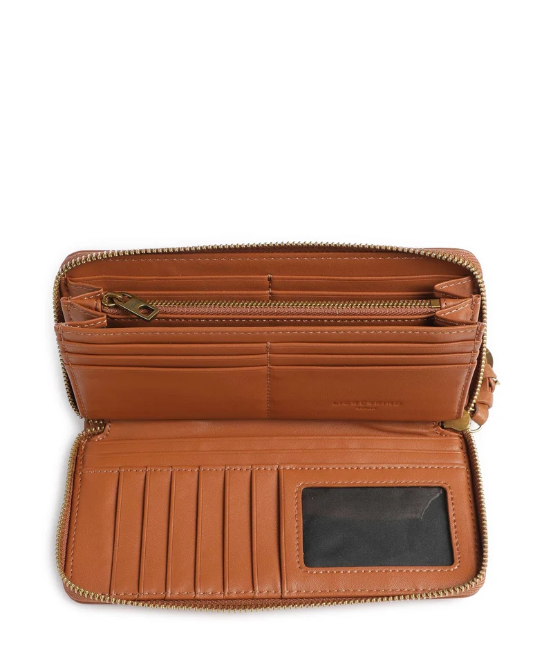 Liebeskind Gigi Capri Cow Naturale L Monedero cognac