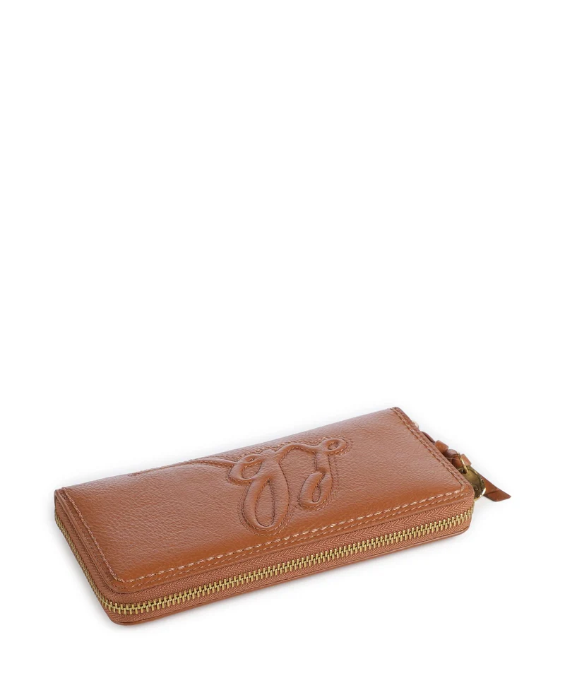 Liebeskind Gigi Capri Cow Naturale L Monedero cognac