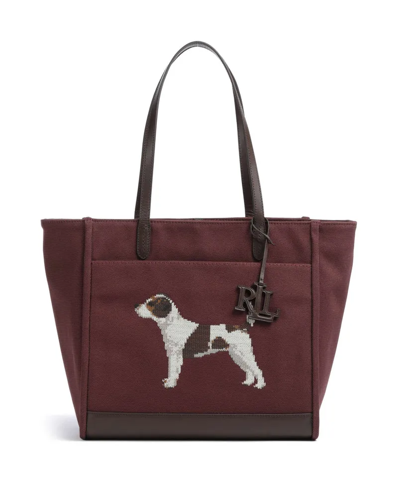 Lauren Ralph Lauren Cameryn Large Bolsa shopping dark garnet/chestnut brown