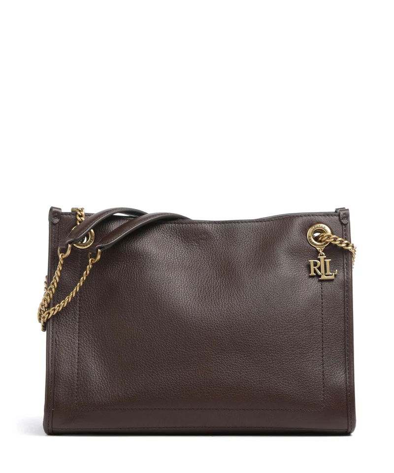 Lauren Ralph Lauren Bradley Medium Bolso de hombro chestnut brown