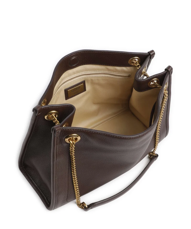 Lauren Ralph Lauren Bradley Medium Bolso de hombro chestnut brown