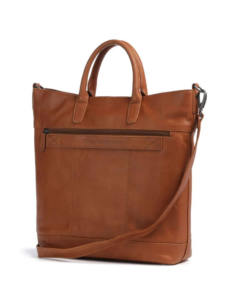The Chesterfield Brand Wax Pull Up Cow Westbrook Bolso de mano cognac