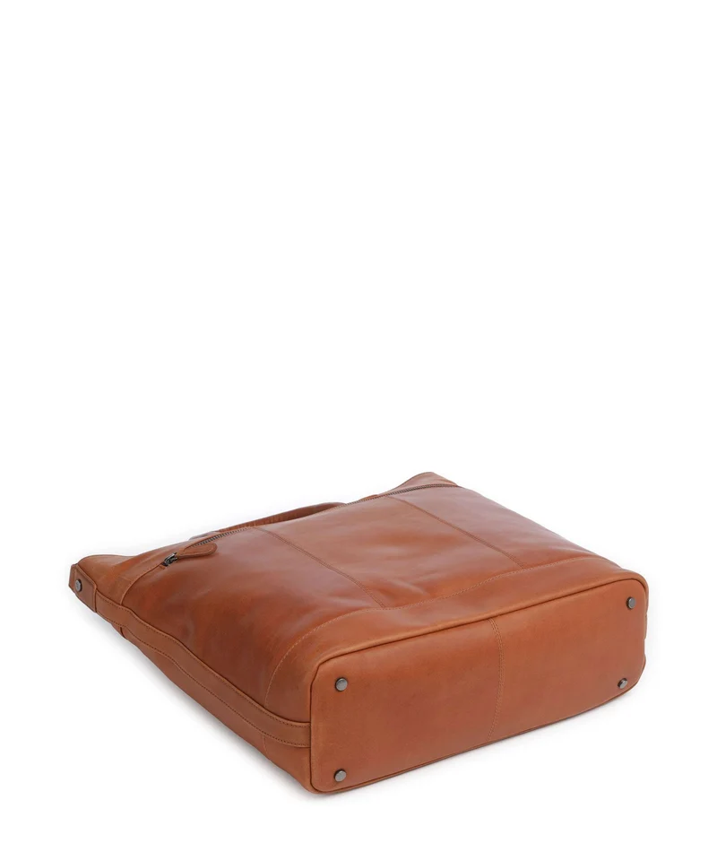 The Chesterfield Brand Wax Pull Up Cow Westbrook Bolso de mano cognac