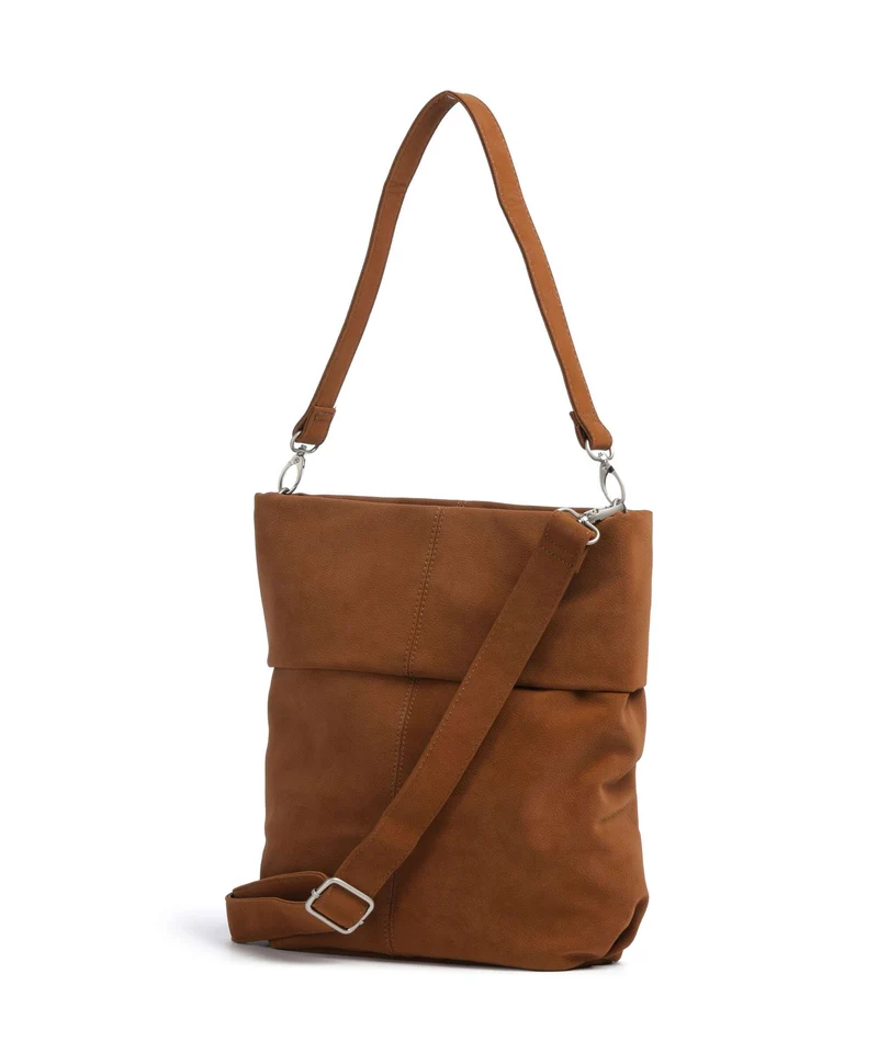 Zwei Mademoiselle.M M12 Bolso de hobo nubuk/cognac