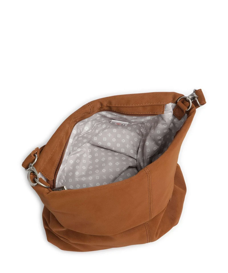 Zwei Mademoiselle.M M12 Bolso de hobo nubuk/cognac