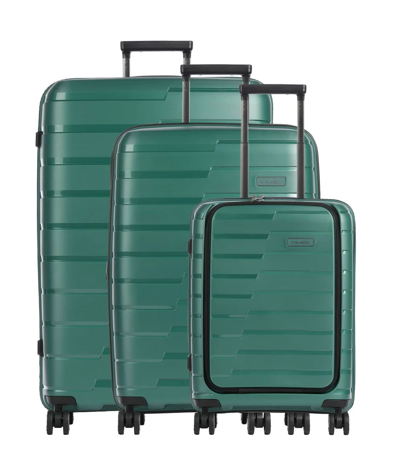 Travelite Air Base Juego de maletas (4 ruedas) smaragd