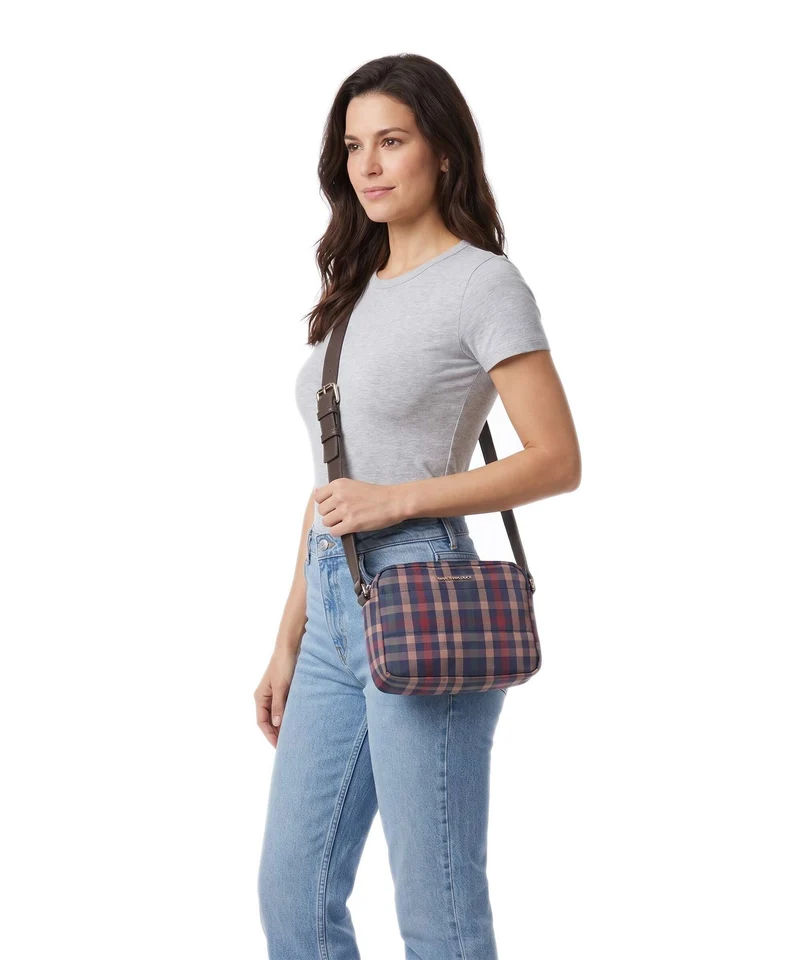 Mandarina Duck Tartan Bandolera tartan brown