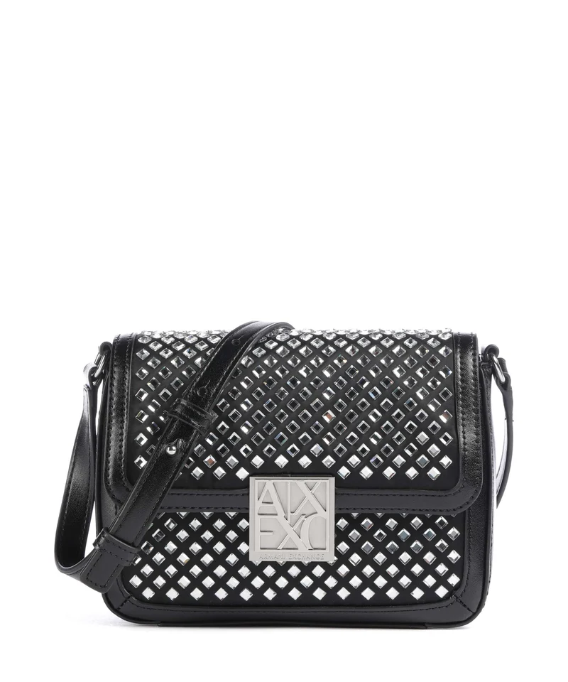 Armani Exchange Amy S Bandolera black/crystal