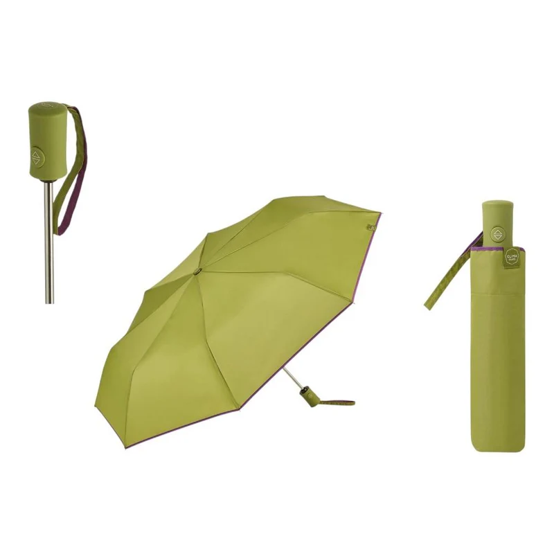 Paraguas Plegable Automático Mujer Bisetti ColorParty Verde Suave