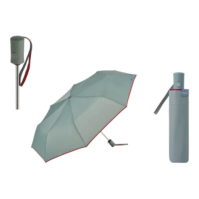 Paraguas Plegable Automático Mujer Bisetti ColorParty Gris