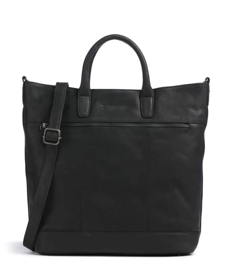 The Chesterfield Brand Wax Pull Up Cow Westbrook Bolso de mano black