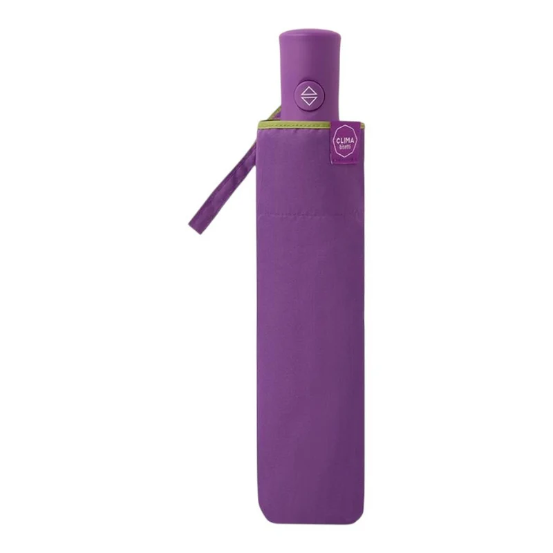 Paraguas Plegable Automático Mujer Bisetti ColorParty Morado