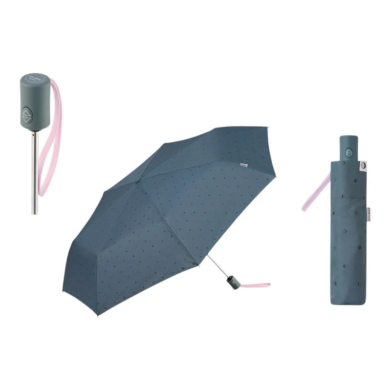 Paraguas Automático Mujer Bisetti Moon Gris