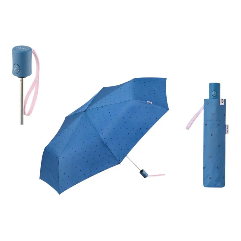 Paraguas Automático Mujer Bisetti Moon Azul