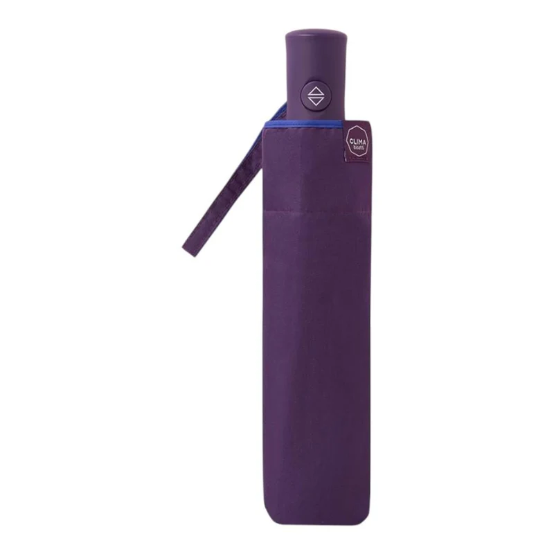 Paraguas Plegable Automático Mujer Bisetti ColorParty Berenjena