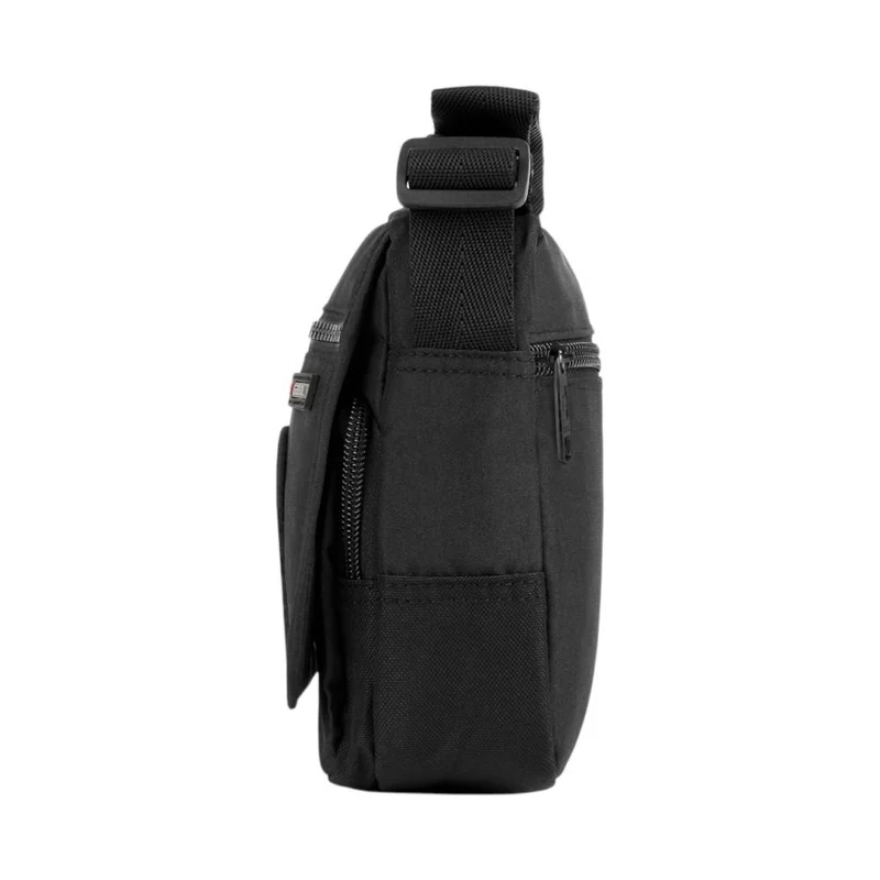 Bandolera Hombre Gabol Crony Eco Negra Compacta Repelente al Agua