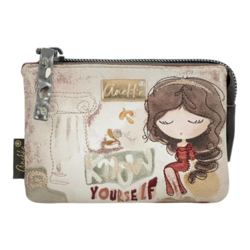Monedero Anekke Pequeño de Triple Compartimento - Colección Muse