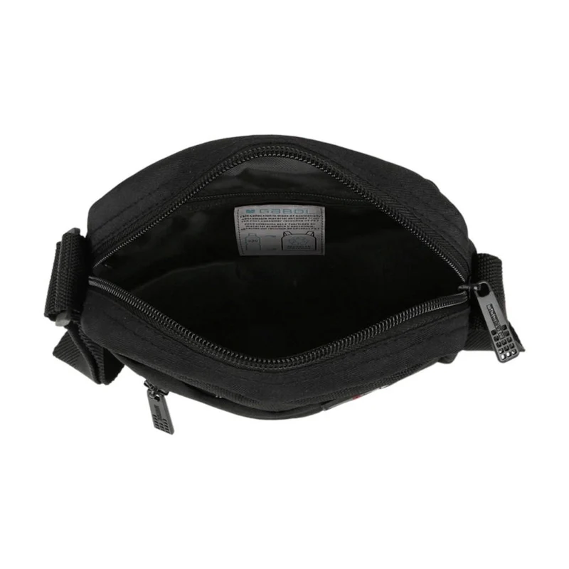 Bandolera Hombre Gabol Crony Eco Negra Repelente al Agua