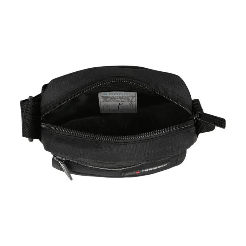 Bandolera Hombre Gabol Crony Eco Negra Repelente al Agua