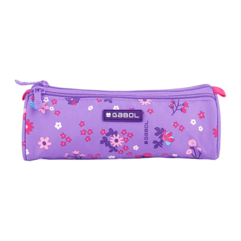 Estuche Tres Cremalleras Violet Gabol