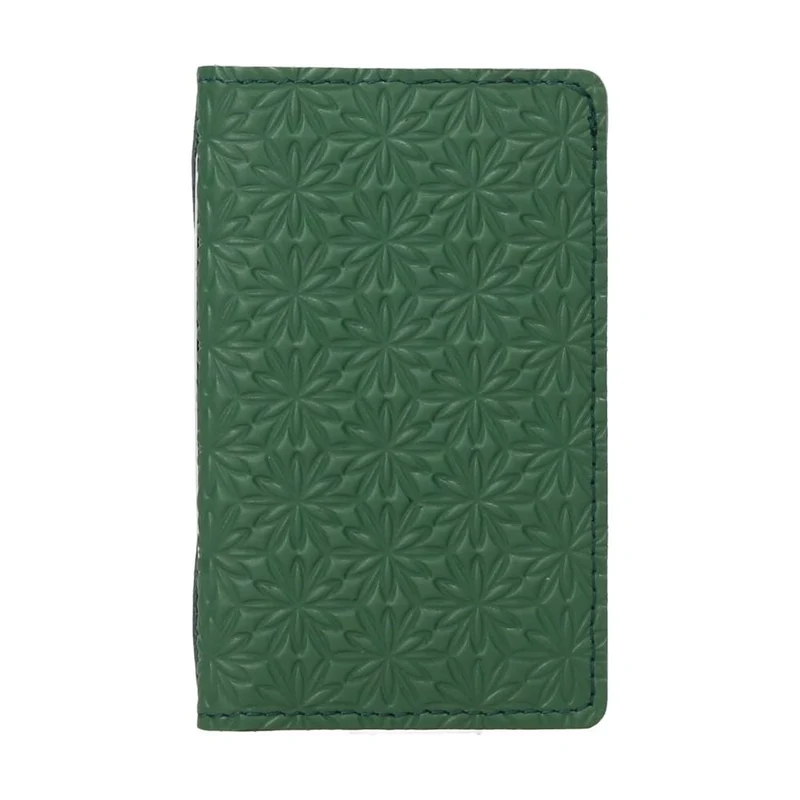 Tarjetero de Piel Minimalista Verde