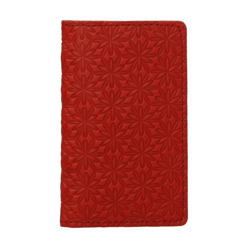 Tarjetero de Piel Minimalista Rojo