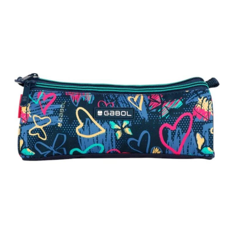 Estuche Tres Cremalleras Tizas Gabol
