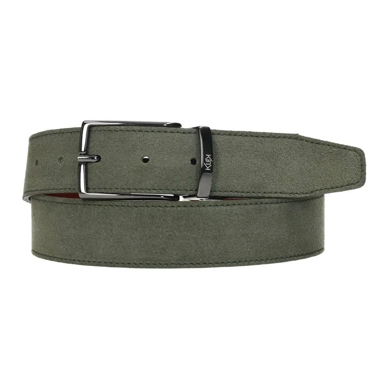 Cinturón De Piel Reversible/Serraje Klok
