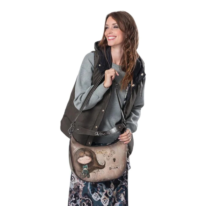 Bolso Bandolera Original 3 Compartimentos"Anekke"