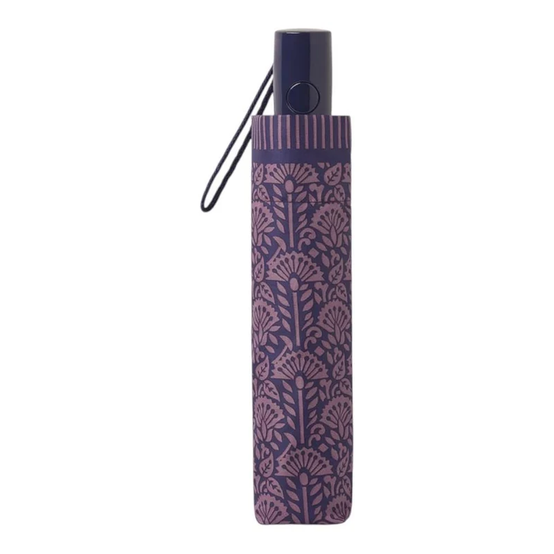 Paraguas Corto Mujer C-Collection Estampado Morado Automático