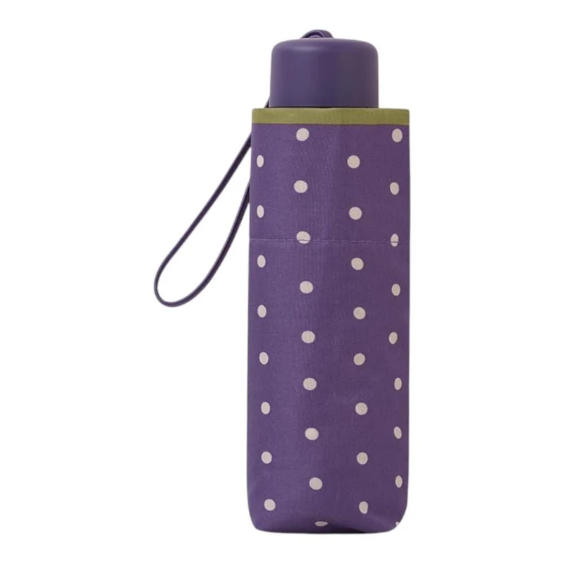 Paraguas Corto Mujer C-Collection Dots Morado Plegable