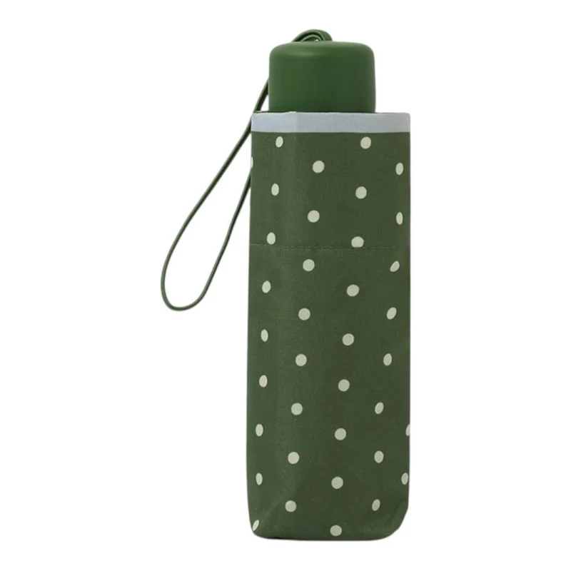 Paraguas Corto Mujer C-Collection Dots Verde Plegable