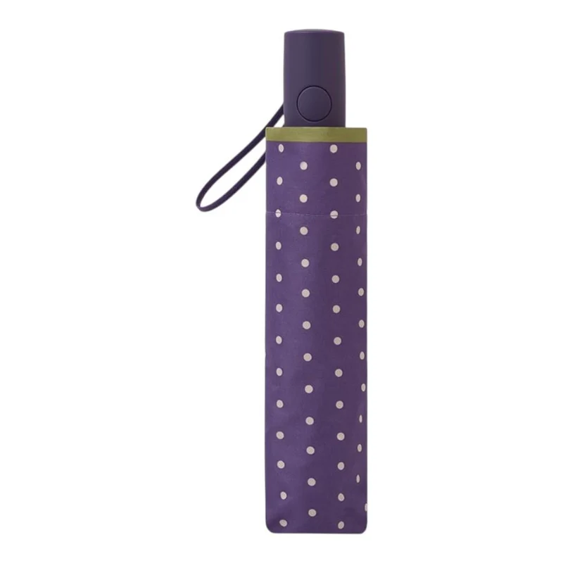 Paraguas Corto Mujer C-Collection Dots Morado Plegable