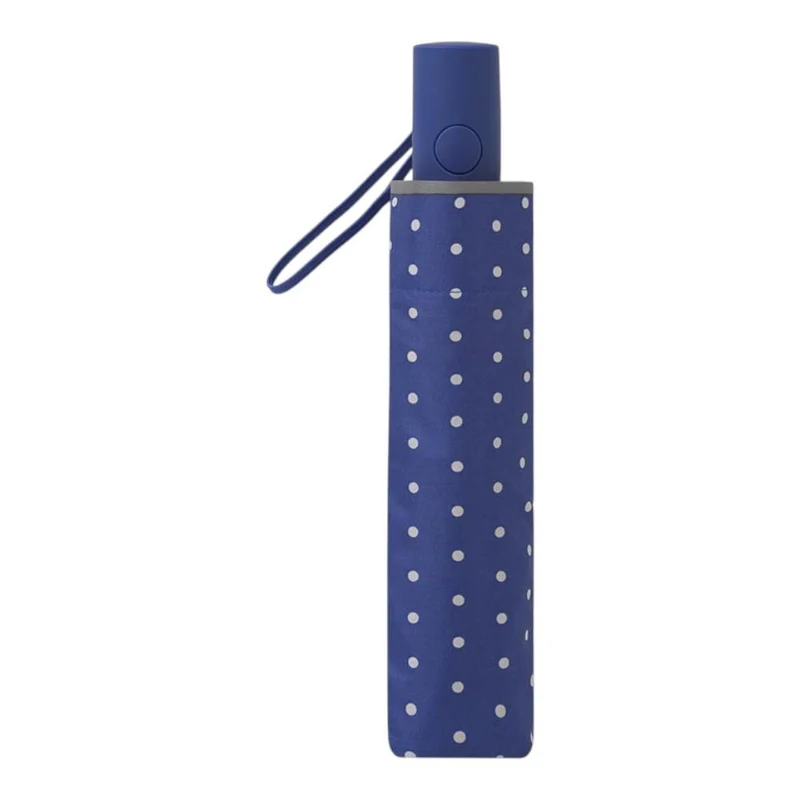Paraguas Corto Mujer C-Collection Dots Azul Automático
