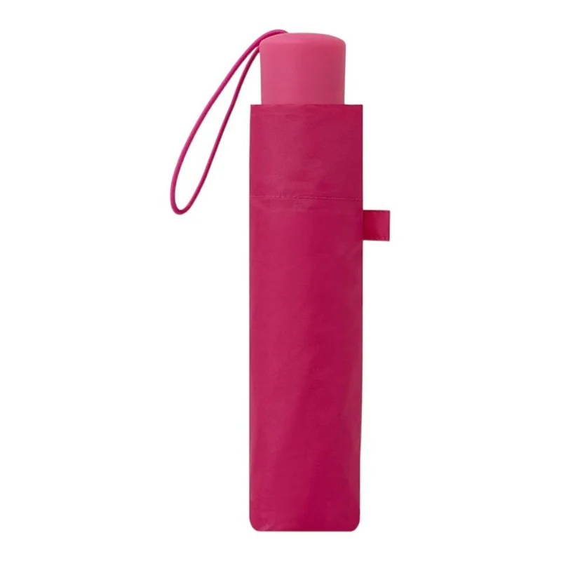 Paraguas Plegable Manual Mujer C-Collection Fucsia Compacto y Resistente