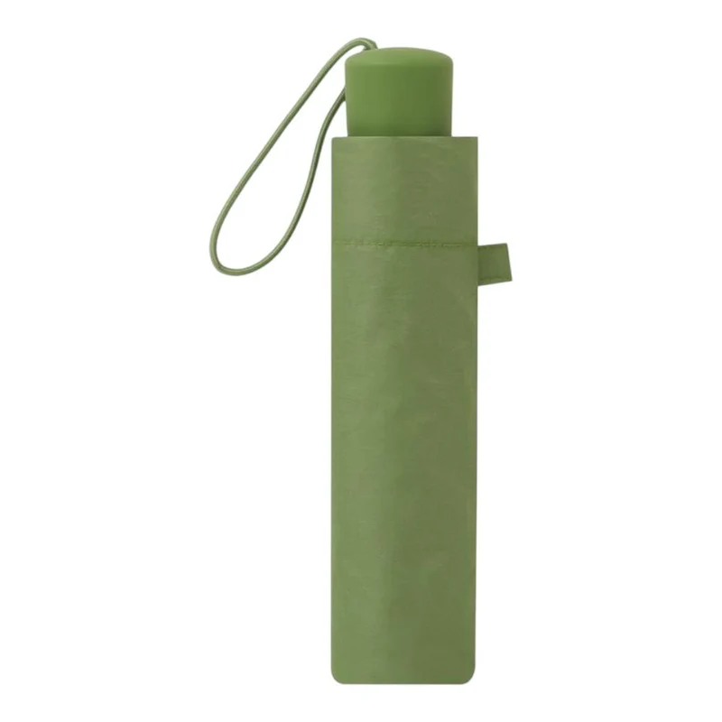 Paraguas Plegable Manual Mujer C-Collection Verde Manzana Compacto y Resistente