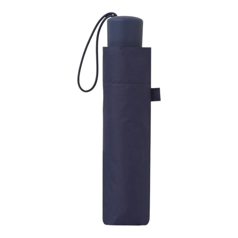 Paraguas Plegable Manual C-Collection Azul Marino Compacto y Resistente