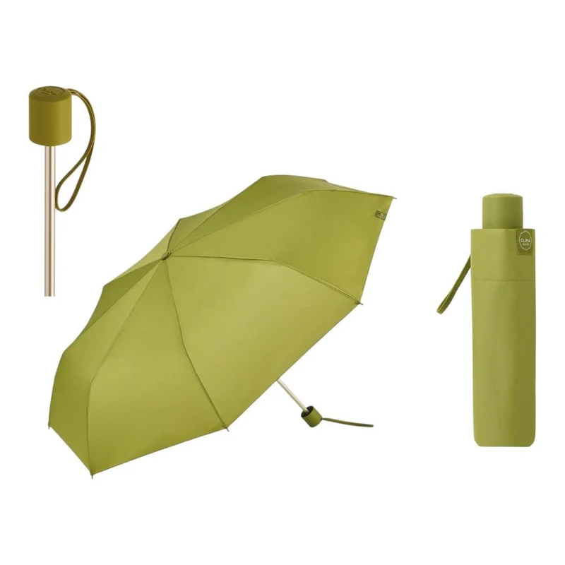 Paraguas de Mujer Manual Bisetti ColorParty Verde Suave